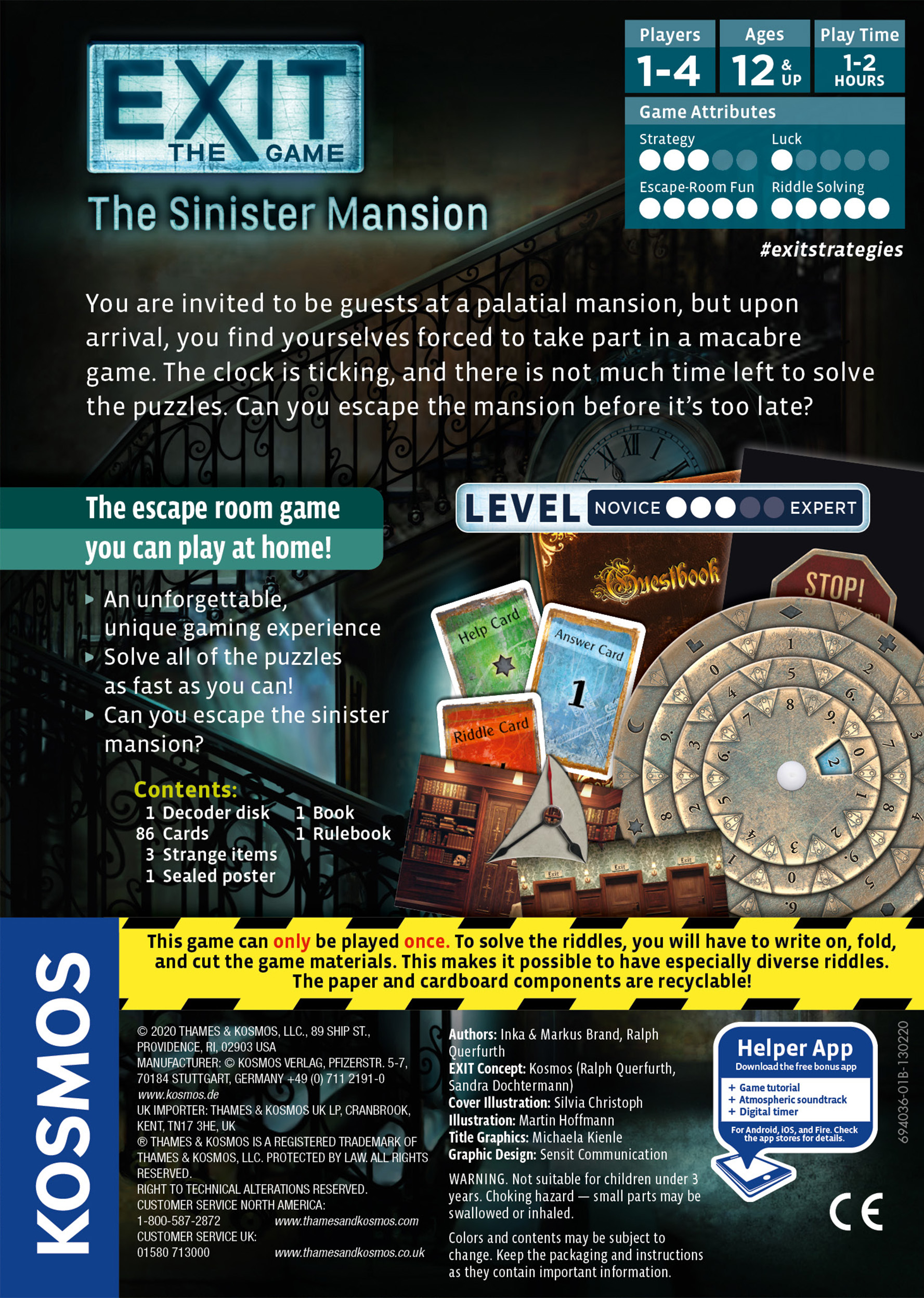 Exit the Game : The Sinister Mansion